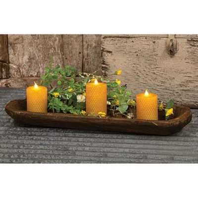 Breebe Rustic Brown Wooden Bread Dough Bowl