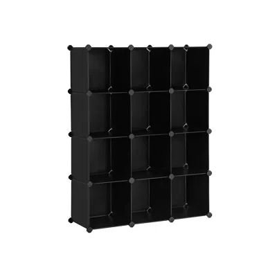Breebe Set Of 12 Plastic Cubes Storage Organizer