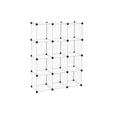 Breebe Set Of 12 Plastic Cubes Storage Organizer