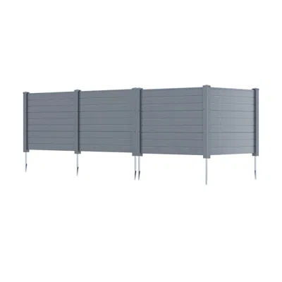 Breebe Set Of 2 48 X 38 Inch Air Conditioner Fence 2 Panels With Metal Ground Stakes In Blue
