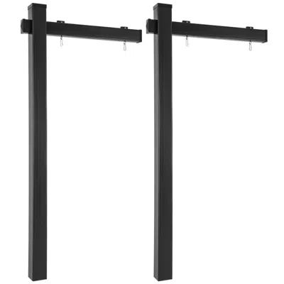 Breebe Set Of 2 6 Feet Vinyl Upvc Real Estate Realtor Yard Sign Post In Black