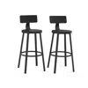 BREEBE SET OF 2 BAR STOOLS BLACK