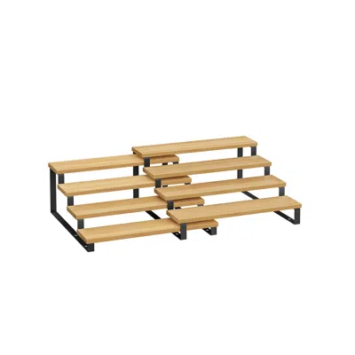 Breebe Set Of 2 Engineered Wood Perfume Organizer Stand In Neutral