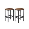 Breebe Set Of 2 Industrial Bar Stools