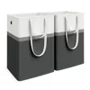 Breebe Set Of 2 Laundry Hampers, Foldable Laundry Baskets, 29 Gal. Laundry Bag With Short And Long Handles,