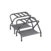 Breebe Set Of 2 Luggage Racks Slate Gray