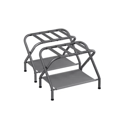 Breebe Set Of 2 Luggage Racks Slate Gray