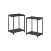 Breebe Set Of 2 Side Table With Storage Shelf