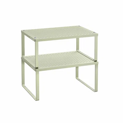 Breebe Set Of 2 Stackable And Expandable Spice Racks Laurel Green
