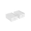 Breebe Set Of 2 Wardrobe Clothes Organizer With 6 Grids Classic White