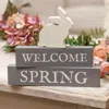 Breebe Set Of 3 Welcome Spring Block Stackers