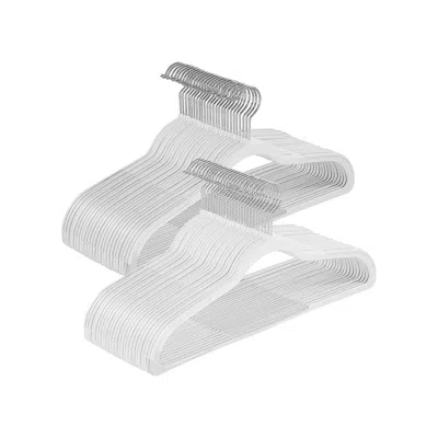 Breebe Set Of 50 Clothes Hangers White