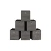 Breebe Set Of 6 Storage Cubes 10.2 X 10.2 X 11 Inches Misty Gray