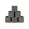 Breebe Set Of 6 Storage Cubes 13 X 13 X 13 Inches Misty Gray