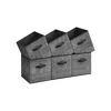 Breebe Set Of 6 Storage Cubes Black