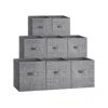 Breebe Set Of 8 Storage Cubes S Cattail Gray