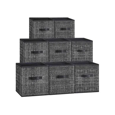 Breebe Set Of 8 Storage Cubes S Ink Black