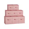 Breebe Set Of 8 Storage Cubes S Jelly Pink