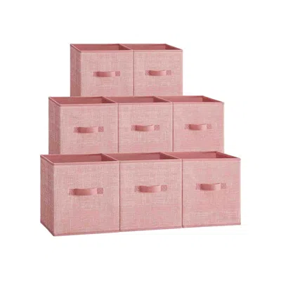 Breebe Set Of 8 Storage Cubes S Jelly Pink