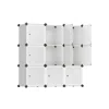 Breebe Set Of 9 Plastic Cubes In White