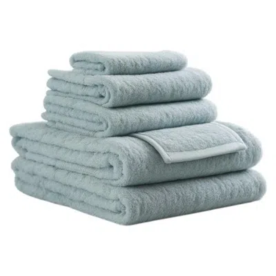 Breebe Set Of Six Sea Green Cotton Quick Dry Terry Cloth Towels