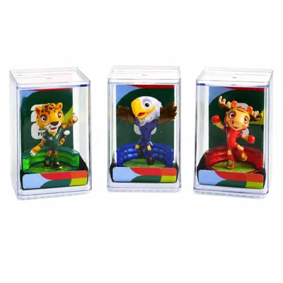Breebe Set Of Three Fifa 2026 World Cup Collectible Mascot B Vinyl Figurines In Multi