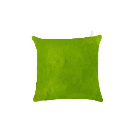Breebe Set Of Two Lime Green Cowhide Throw Pillow
