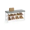 Breebe Shoe Bench With Cushion In Multi