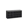 Breebe Shoe Bench With Cushion, Storage Bench With Padded Seat