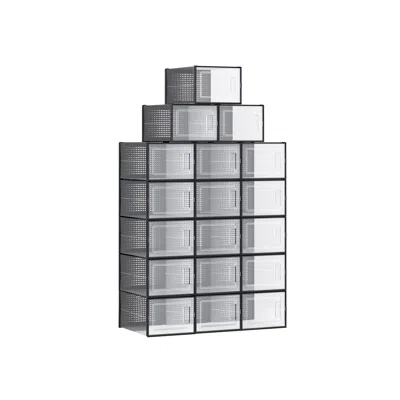 Breebe Shoe Boxes Transparent And Black