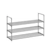 Breebe Shoe Rack, 3 Tier Shoe Organizer, Metal Shoe Storage Shelf For 15 Pairs Of Shoes