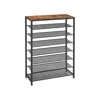 Breebe Shoe Rack With 7 Metal Shelves