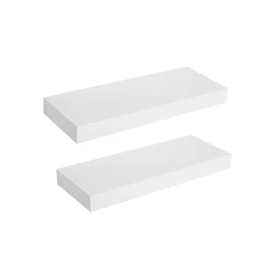 Breebe Simple White Floating Shelf