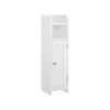 Breebe Small Bathroom Storage Corner Floor Cabinet