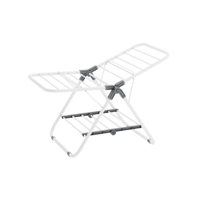Breebe Small Foldable 2-level Clothes Drying Rack Cloud White