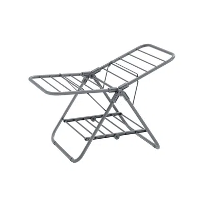 Breebe Small Foldable 2-level Clothes Drying Rack Dove Gray