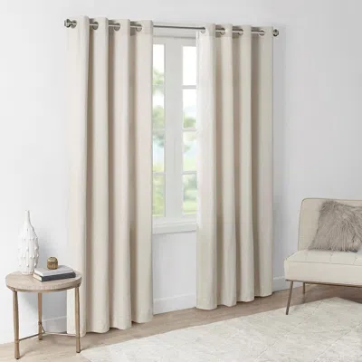 BREEBE SOLID PIECE DYED GROMMET TOP CURTAIN PANEL(ONLY 1 PC PANEL)