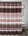 Breebe Southwest Latte Bath Shower Curtain - 72x72 In Brown