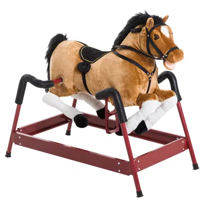 Breebe Spring Base Ride On Rocking Horse Toy In Multi