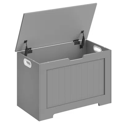 Breebe Storage Chest, Storage Bench, Entryway Bench With 2 Safety Hinges, Shoe Bench, Farmhouse Style