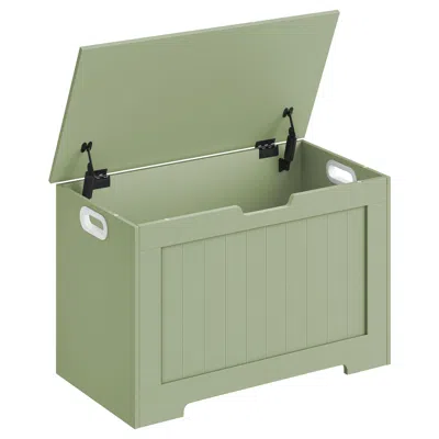 Breebe Storage Chest, Storage Bench, Entryway Bench With 2 Safety Hinges, Shoe Bench, Farmhouse Style