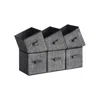 Breebe Storage Cubes, 11-inch Non-woven Fabric Bins With Double Handles, Set Of 6
