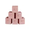 Breebe Storage Cubes, 11-inch Non-woven Fabric Bins With Double Handles, Set Of 6
