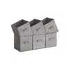 Breebe Storage Cubes, 11-inch Non-woven Fabric Bins With Double Handles, Set Of 6