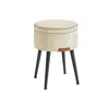 Breebe Storage Ottoman In White
