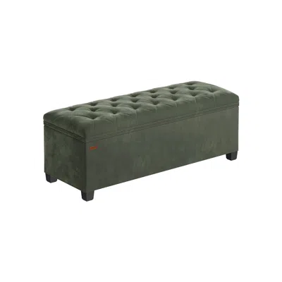 Breebe Storage Ottoman Bench, Foot Rest With Legs In Green