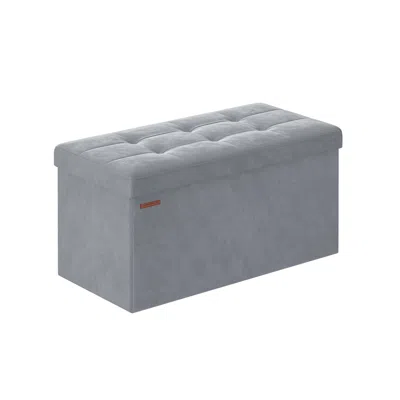 Breebe Storage Ottoman Bench With Storage Chest, Load Up To 660 Lb - Dove Gray