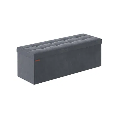 Breebe Storage Ottoman Bench With Storage Chest, Load Up To 660 Lb - Slate Gray