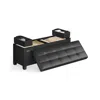 Breebe Storage Ottoman With Legs, 30 Gal. (112 L) In Black