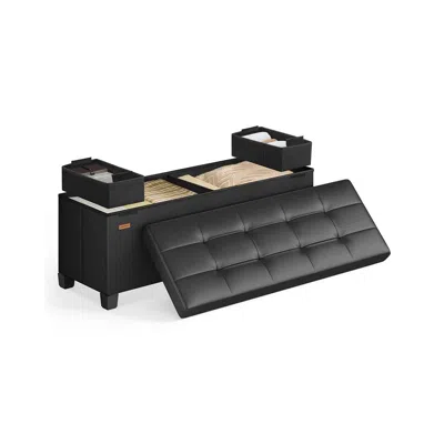 Breebe Storage Ottoman With Legs, 30 Gal. (112 L) In Black